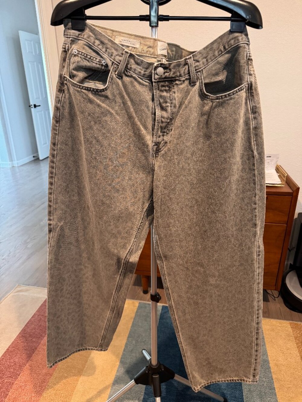 Universal Thread Olive Leopard Mid Rise Baggy 90s Jeans